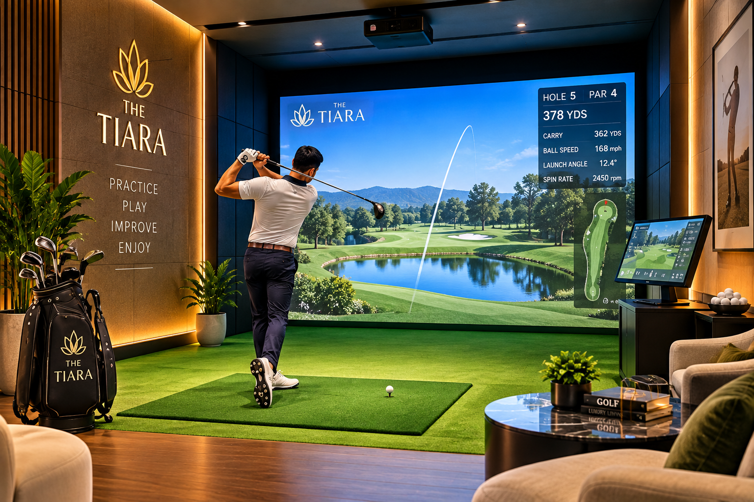 Golf Simulator at The Tiara